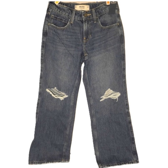NWT HOLLISTER LOW-RISE RIPPED MEDIUM WASH BAGGY JEANS
SIZE US WOMENS 000-S(W23s) - Picture 3 of 8